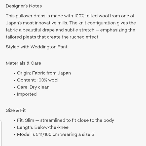 Aritzia Babaton Notley felted wool knit dress - Picture 8 of 8